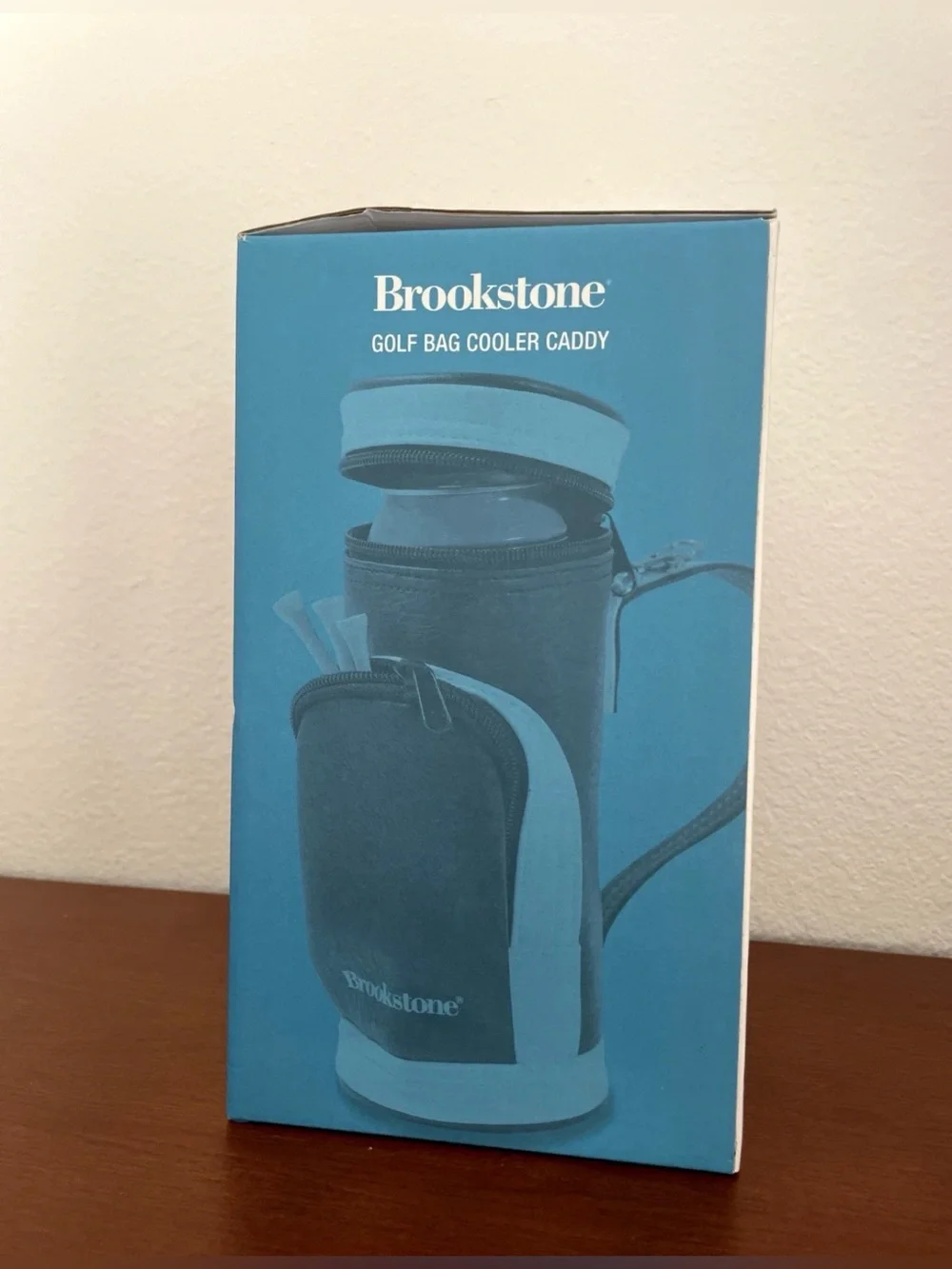 Brookstone Black and White Mini Golf Bag Cooler Caddy New